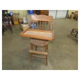 Pressed Back High Chair