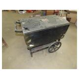 VIntage Painted Rolling Tea Cart
