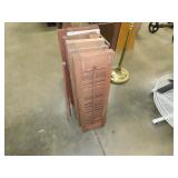 6 Small Wood Shutters - 24T
