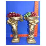 Pair of Cherub Fruit Stands