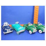 4 Hallmark Kiddie Classic Die Cast Peddle Cars