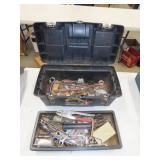 Plastic Toolbox w/ Misc Tools