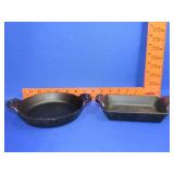 2 Small Lodge Cast Iron Pans