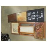 Lot of Wall Art & Doll Cradle