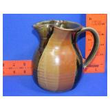 Signed Pottery Pitcher