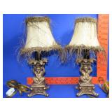 Pair of Monkey Table Lamps