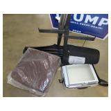 Banner Display, Magazine Stand, Etc