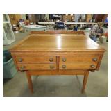 Antique Oak Spool Desk