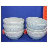 6 Matceramica Venice Aqua Coupe Cereal Bowls
