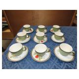 9 Poppy Trail California Strawberry Cups & Saucers