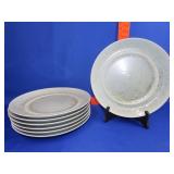 7 Crate & Barrel Salt Glaze Stoneware 11" Plates