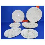 10pc of Belleek Irish Shamrock China