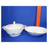 2 Royal Swirl China Serving Bowls
