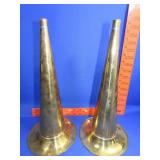 2 - 14" Witch Hat Phonograph Horns