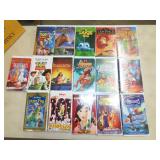 Lot of Disney VHS Tapes