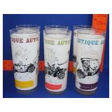 Set of 6 Antique Auto Glasses