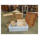 Wood Box & Drawer Lot