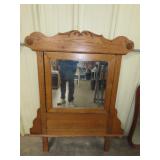 Oak Dresser Mirror (34"x38")