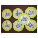 7 Mesa International Hand Painted Plates - 8.5"