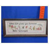 Crosstitch Wall Art - 20x8