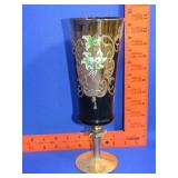 Bohemian Amethyst Art Glass Vase