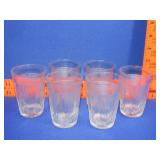 6 Vintage Juice Glasses