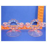 Pair of Candlewick Boopie Candle Holders