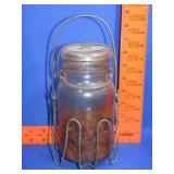 Glass Jar w/ Holder