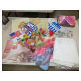 Table Lot - Hand Fans and Linens