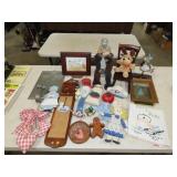 Table Lot w/ Decor & Household