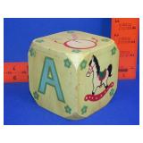 Painted Wood Toy Block Bank