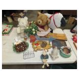 Table Lot w/ Decor & Household