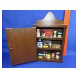 Wood Wall Cabinet w/ Advertisng