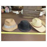 3 Vintage Mens Hats