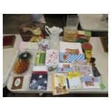 Table Lot w/ Decor & Household