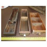 3 Wood Drawers