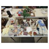 Table Lot w/ Decor & Household