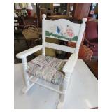Rabbit Painted Childs Rocker