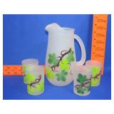 5 Piece Handpainted Water Set