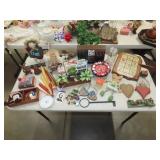 Table Lot w/ Decor & Household
