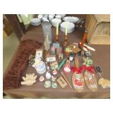 Table Lot w/ Decor & Household