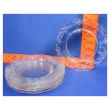 6 Fostoria Naverre Salad Plates - 7.5"