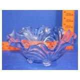 Cambridge Caprice Moonlight Blue Footed Bowl - 9"