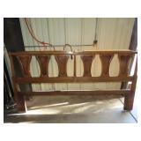 Vintage King Size Head Board w/ Holywood Frame