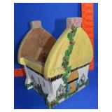 Painted Wood House Planter