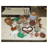 Table Lot w/ Decor & Household