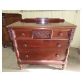 Antique Ornate Mahhogany Server