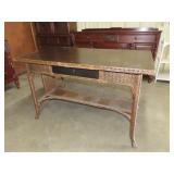 Antique Wicker Window Table