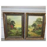 Pair of Countryside Wall Art - 16xx22