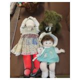 2 Dolls & Bear
